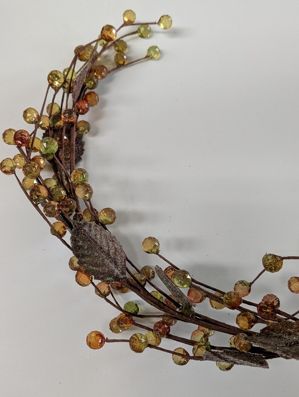 CRATE AND BARREL jewel beaded garland fall decor holiday - Picture 4 of 9